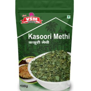 VSM Premium Kasoori Methi | Dried Fenugreek Leaves | Natural Aroma & Rich Taste | 100gm Pack